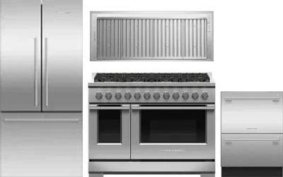 4 Piece Package Includes Refrigerator, Range, Hood And Dishwasher